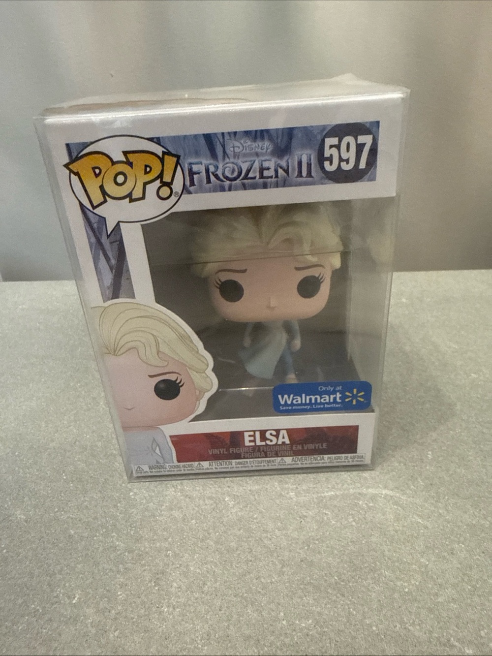 Funko POP! Frozen II Elsa Vinyl Figure (White, Blonde, Blue) #597